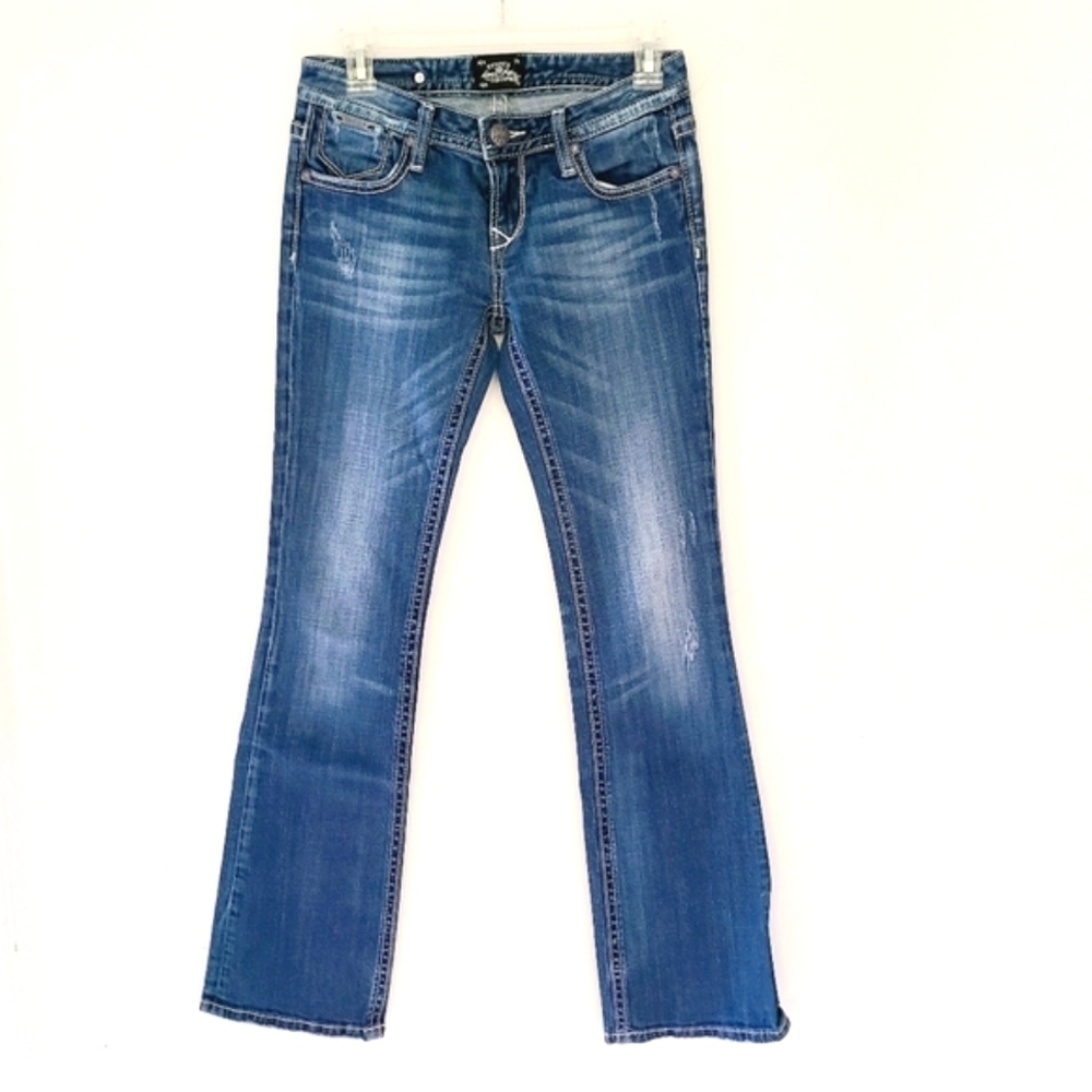 RE ROCK FOR EXPRESS boot cut jeans - Picture 1 of 10